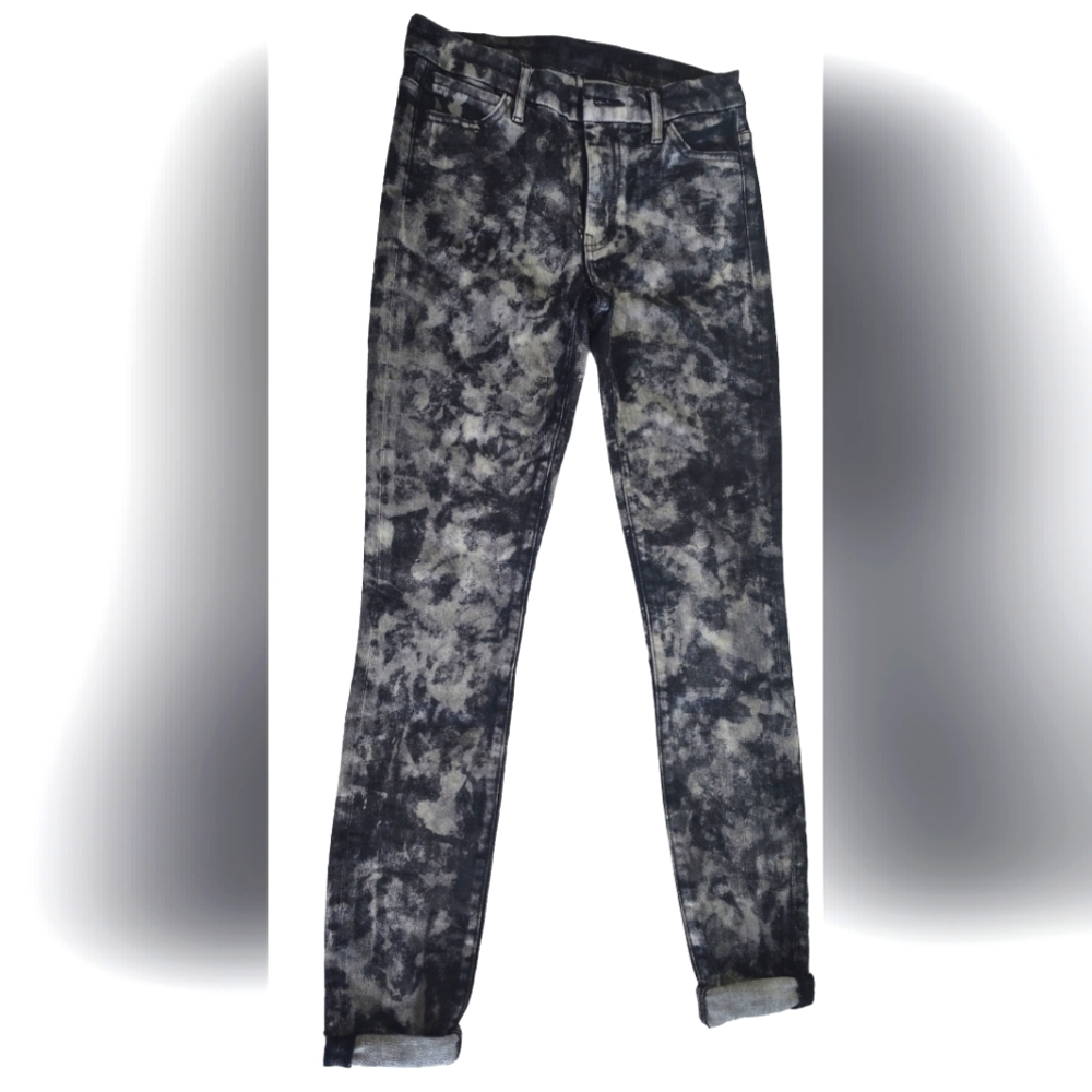 Koral tie dye black jeans Small